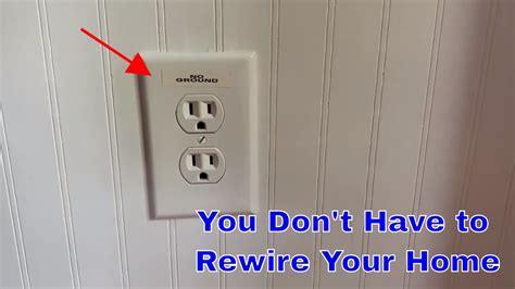 rewiring ungrounded outlets in old homes